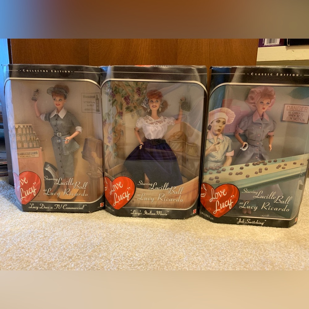 Lot of 3 I Love Lucy Dolls